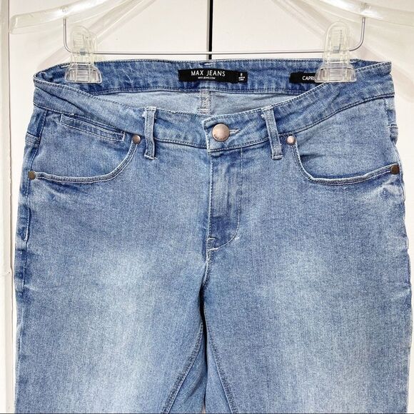 Max Jeans Women Capri Denim Size 8 Blue - Picture 2 of 15